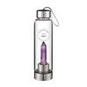 YOGA BOUTIQUE Get energized, get happy! Crystal Water Bottle Amethyst silber