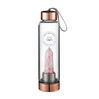 YOGA BOUTIQUE Get energized, get happy! Crystal Water Bottle Rosenquarz rosegold