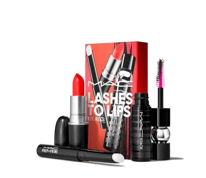 M•A•C Lashes To Lips Red Make-up Set